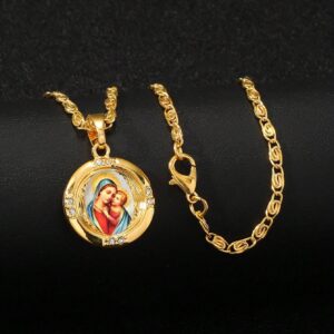 Naszyjnik Maria i Jezus.