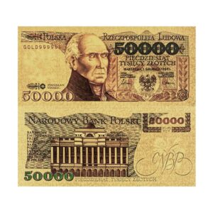 Dwunasty banknot kolekcjonerski  „50000 złotych ​STANISŁAWA STASZICA”