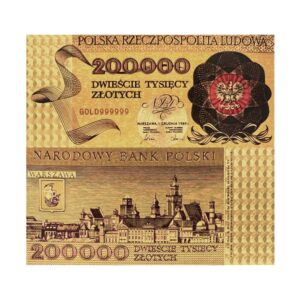 Czternasty banknot kolekcjonerski  200.000 złotych ​”Godło”