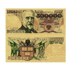 Piętnasty banknot kolekcjonerski  „500.000 złotych Henryka Sienkiewicza”