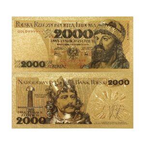 Ósmy banknot kolekcjonerski  „2000 złotych Mieszka I”.