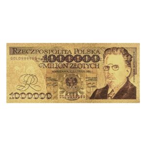 Szesnasty banknot kolekcjonerski  „1000000 złotych ​Władysława Reymonta”