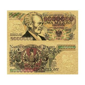 Siedemnasty banknot kolekcjonerski  „2000000 złotych ​Ignacego Paderewskiego”