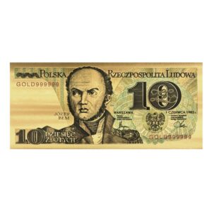 Pierwszy banknot kolekcji Polskie Wspomnienia „10 zł Józefa Bem”.