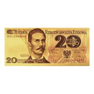 Drugi banknot kolekcjonerski  „20 zł Romualda Traugutta”.