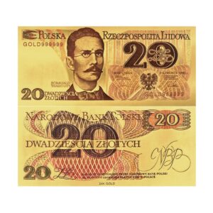 Drugi banknot kolekcjonerski  „20 zł Romualda Traugutta”.