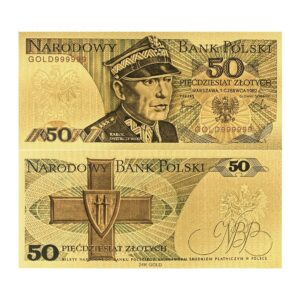 Trzeci banknot kolekcjonerski  „50 zł Karola Świerczewskiego „.