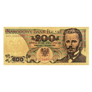 Piąty banknot kolekcjonerski  „200 złotych Jarosława Dąbrowskiego”.