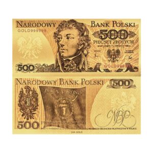 Szósty banknot kolekcjonerski  „500 złotych Tadeusza Kościuszko”.