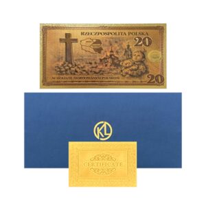 Banknot Kolekcjonerski „Rzeź Wołyńska 1943” pozłacany