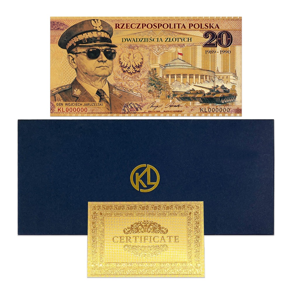 Banknot Kolekcjonerski „Gen. Wojciech Jaruzelski – Prezydent RP 1989–1990" - obrazek 2