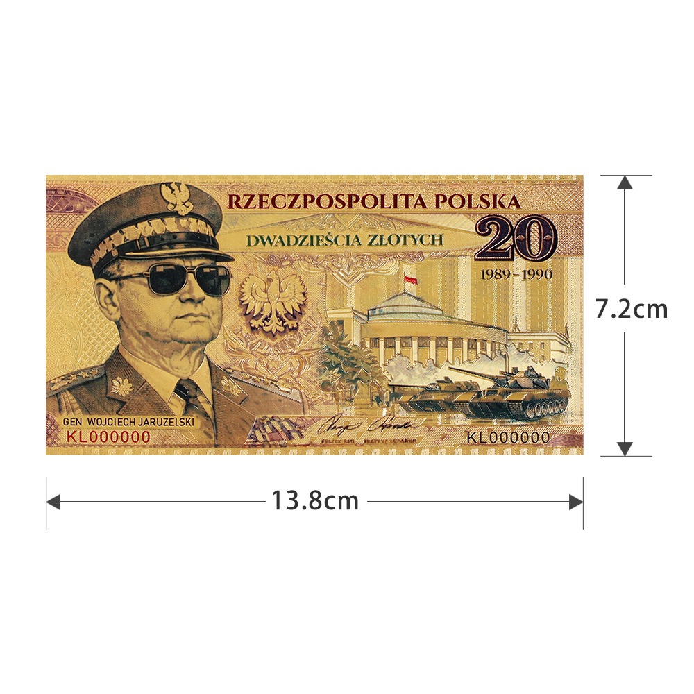 Banknot Kolekcjonerski „Gen. Wojciech Jaruzelski – Prezydent RP 1989–1990" - obrazek 4