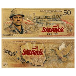 Banknot kolekcjonerski „SOLIDARNOŚĆ 1980–1989”.