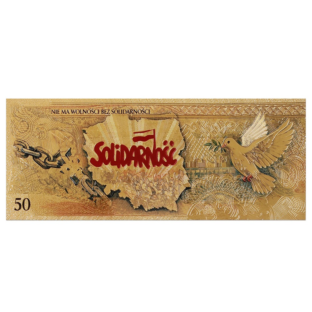 Banknot kolekcjonerski „SOLIDARNOŚĆ 1980–1989”. - obrazek 3