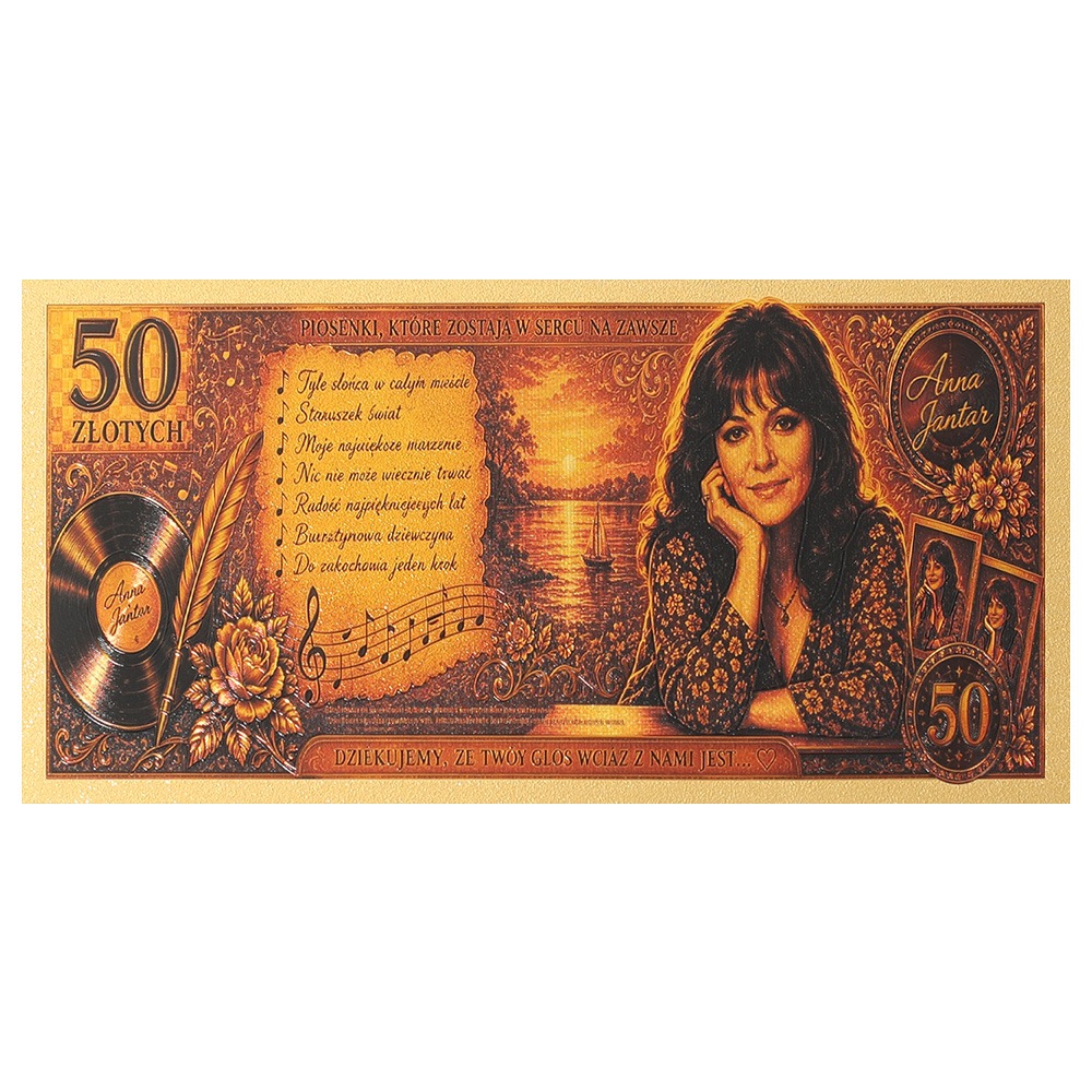 Banknot kolekcjonerski "Anna Jantar". - obrazek 3